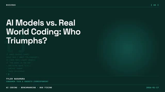 Neon purple tech background with AI model logos (Codex, Claude, Whales, Gemini) and yellow/cyan text comparing coding…