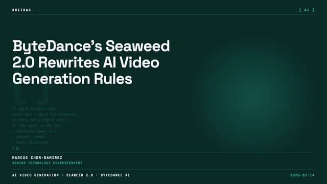 Bearded man in red cap surrounded by AI app logos (Google, ChatGPT, Meta AI, Seedance 2.0, Minimax, Zflow) with "AI NEWS"…
