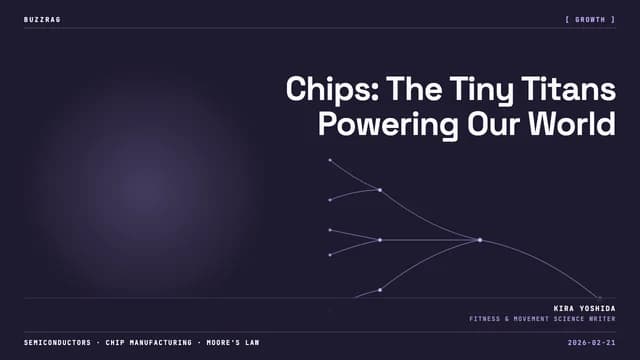 Bold yellow background with large black text reading "THE CHIP WAR" and a computer processor chip illustration in the…