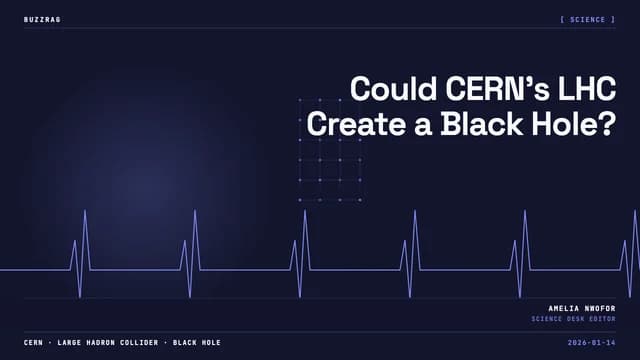 Earth facing a glowing black hole in space with "WHAT'S THE RISK?" text overlay