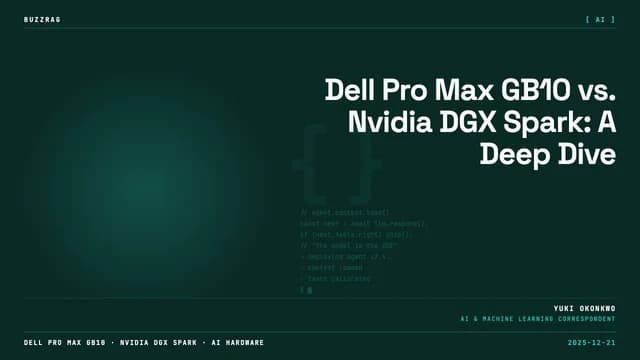 Man in glasses holding a Dell device against pink background with text reading "DUDE you're getting a DELL