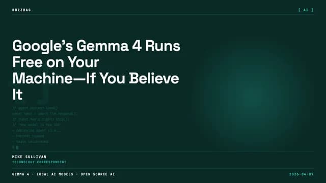 Google logo with "GEMMA 4" text and "DID IT AGAIN!" headline announcing a new AI model release