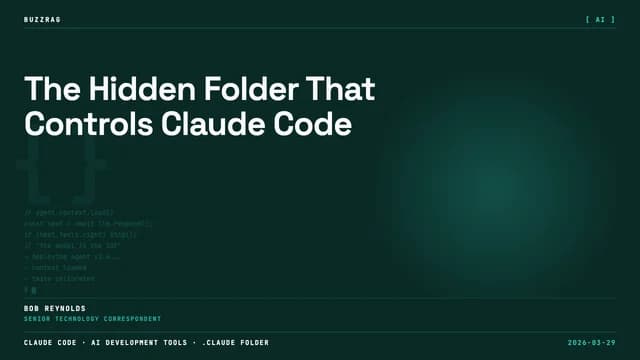 A pixelated orange brain explodes with files labeled CLAUDE.md, rules/, skills/, commands/, agents/, and .claude folder…