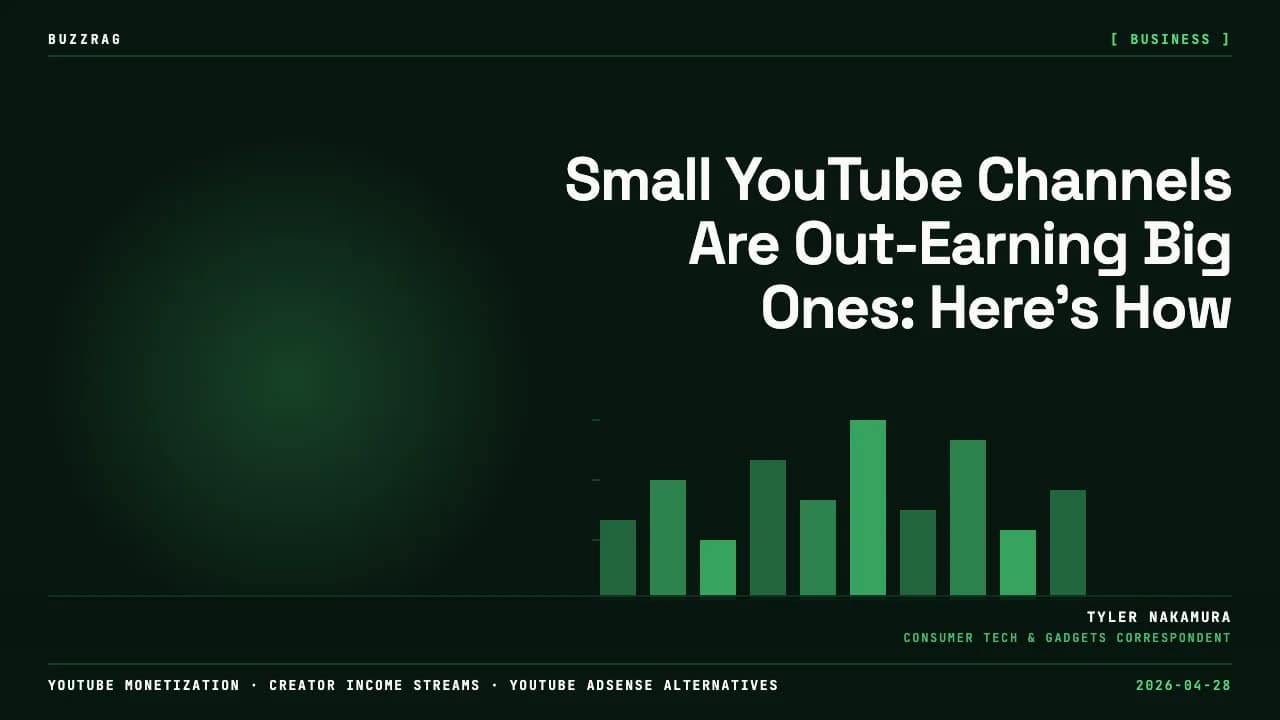 Man pointing at colorful pie chart with dollar sign and "ADSENSE" label, expressing surprise about earnings differences