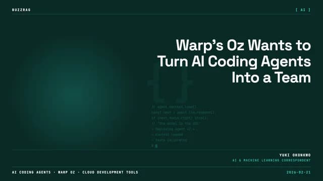 Large bold text reading "WARP OZ IS CRAZY!" overlays a screenshot of development tools and a "FULLY TESTED" badge, with…