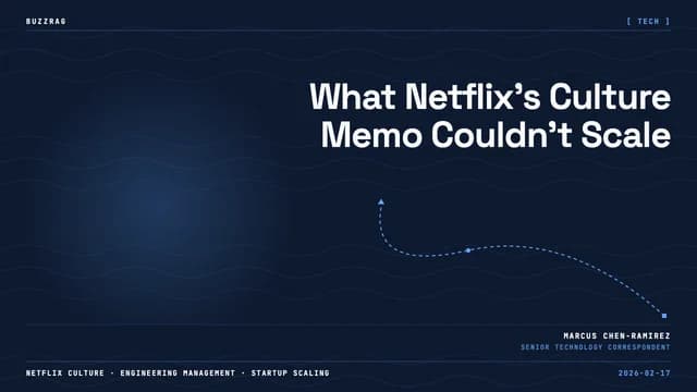 Man with glasses against blue background with Netflix and D1 logos, quote about LeetCode and work quality displayed as…