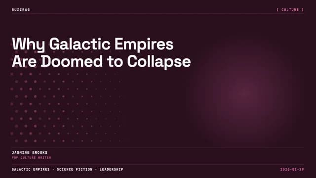 A hooded figure stands in a futuristic sci-fi cityscape with massive spacecraft and cyan lighting, overlaid with text…