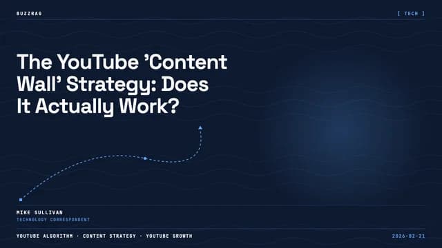 Man with beard wearing blue shirt next to YouTube analytics showing 22.2k watch time and +5.8k subscribers with red arrow…