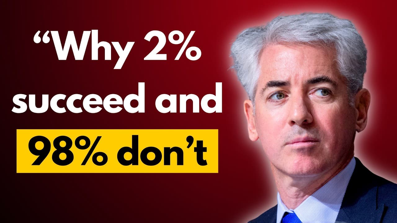 A professional man in a suit against a red background with white text reading "Why 2% succeed and 98% don't" in a yellow…