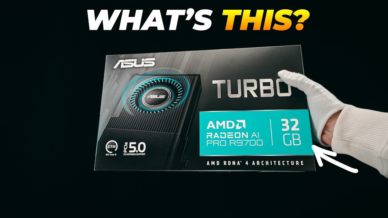 AMD Radeon AI Pro R9700: A Creative Powerhouse?