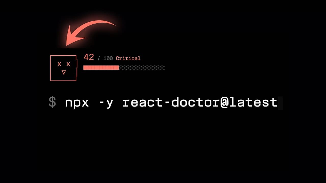 React Doctor Scans Your Code for Anti-Patterns in Milliseconds