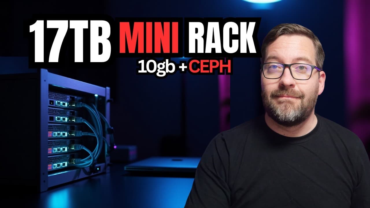 This Guy Fit 17TB of Enterprise Storage Into a Mini Rack