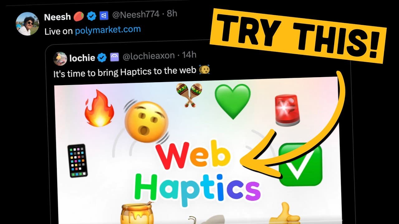 Web Haptics Brings Native App Feedback to Websites