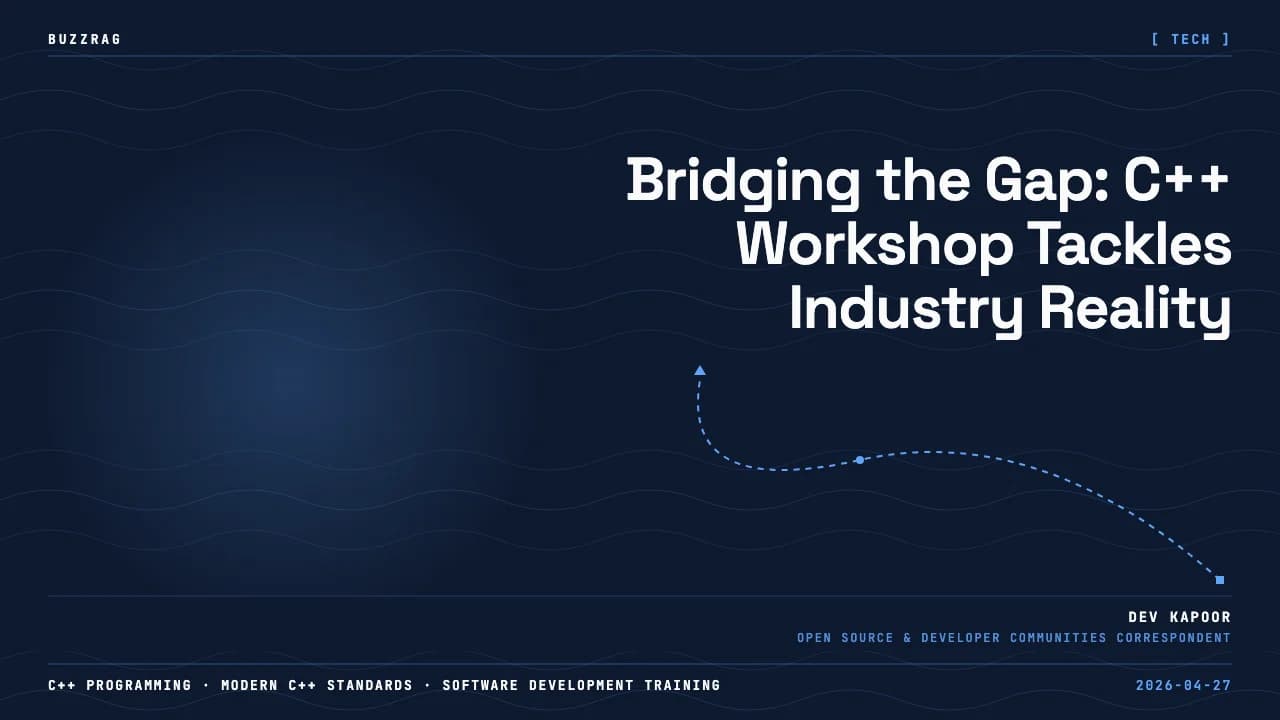 Retro-styled C++ Online Conference poster featuring instructor Amir Kirsh with workshop details and registration…