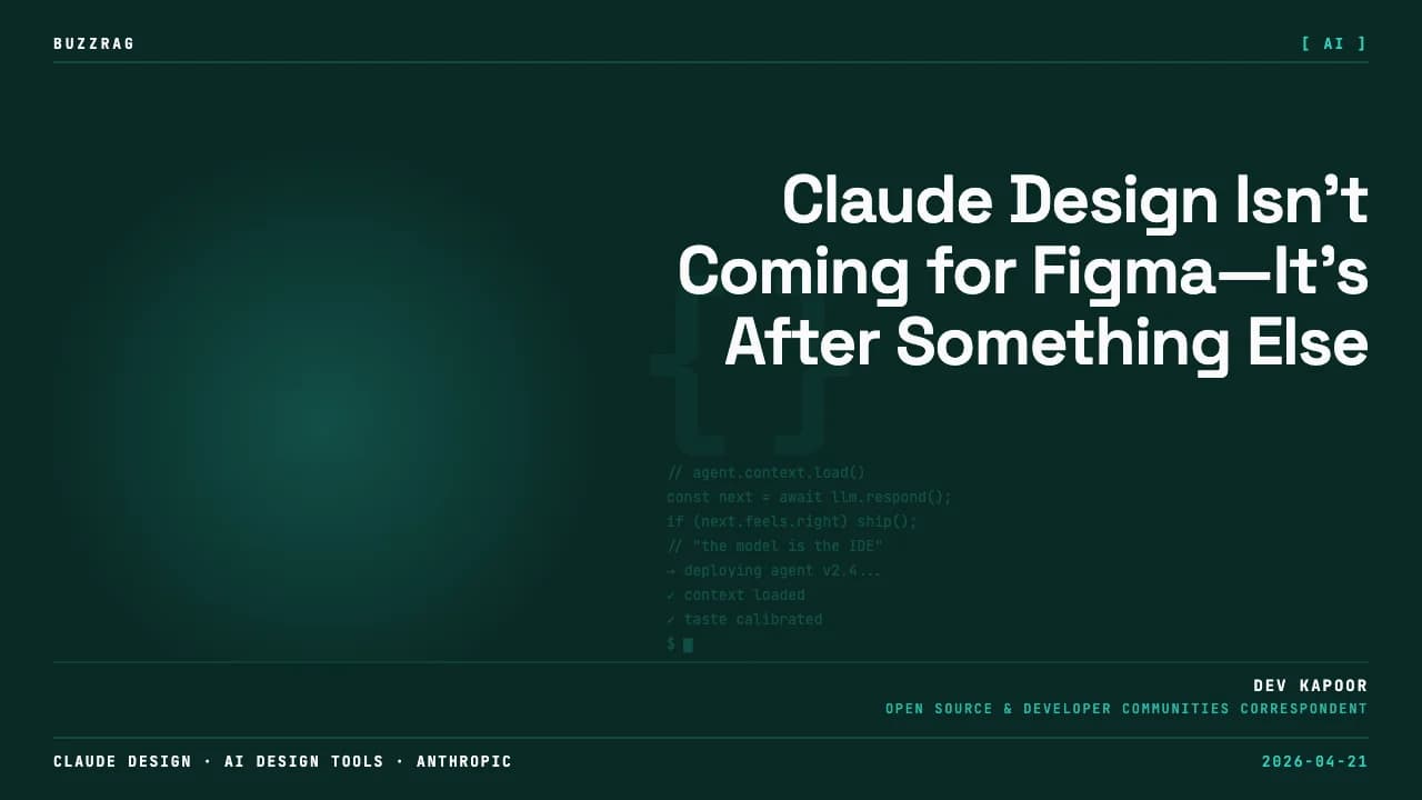 A retro-style robot gestures toward design layouts and computer screens in an orange and teal vintage aesthetic workspace.