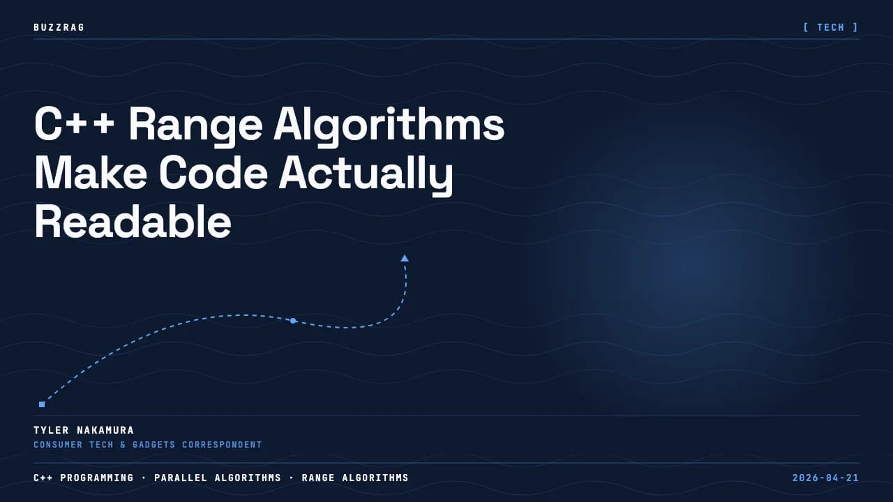CppCon 2025 talk announcement featuring lightning bolts and mountains, with speaker Ruslan Arutyunyan discussing parallel…