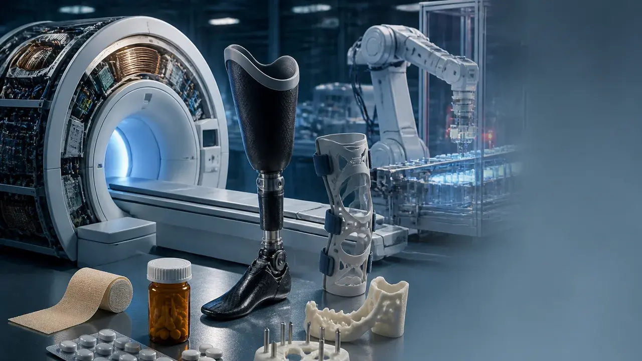 Anatomical models and medical equipment including a detailed facial muscle model, eye component, and prosthetic parts…