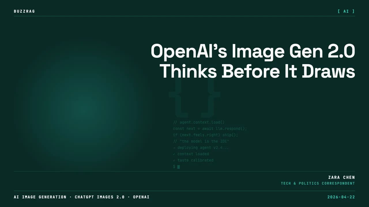 Green and yellow gradient background with "ChatGPT Images" and "2.0" text displayed in white
